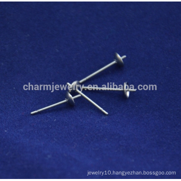 BXG040 316/304 Silver Tone Stainless Steel Earrings with Backings Earrings Findings Jewelry making